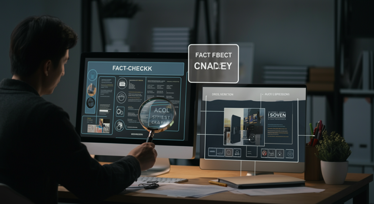 事実確認と信頼性のチェック体制