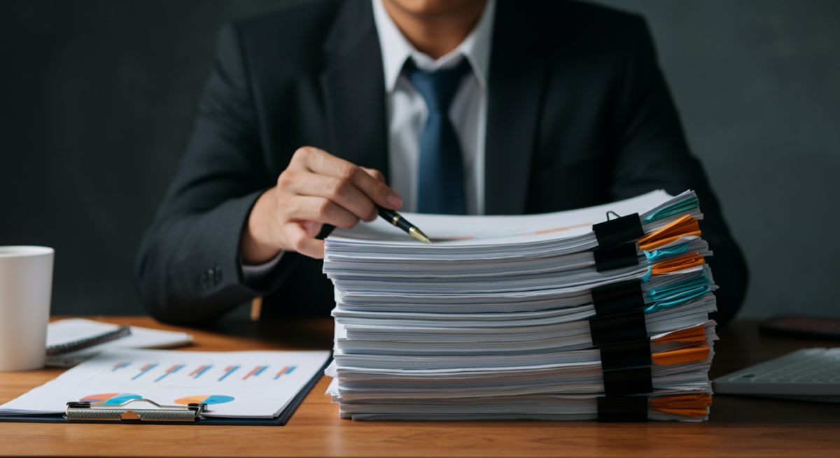 月次レポート作成の課題を抱えるビジネスパーソン