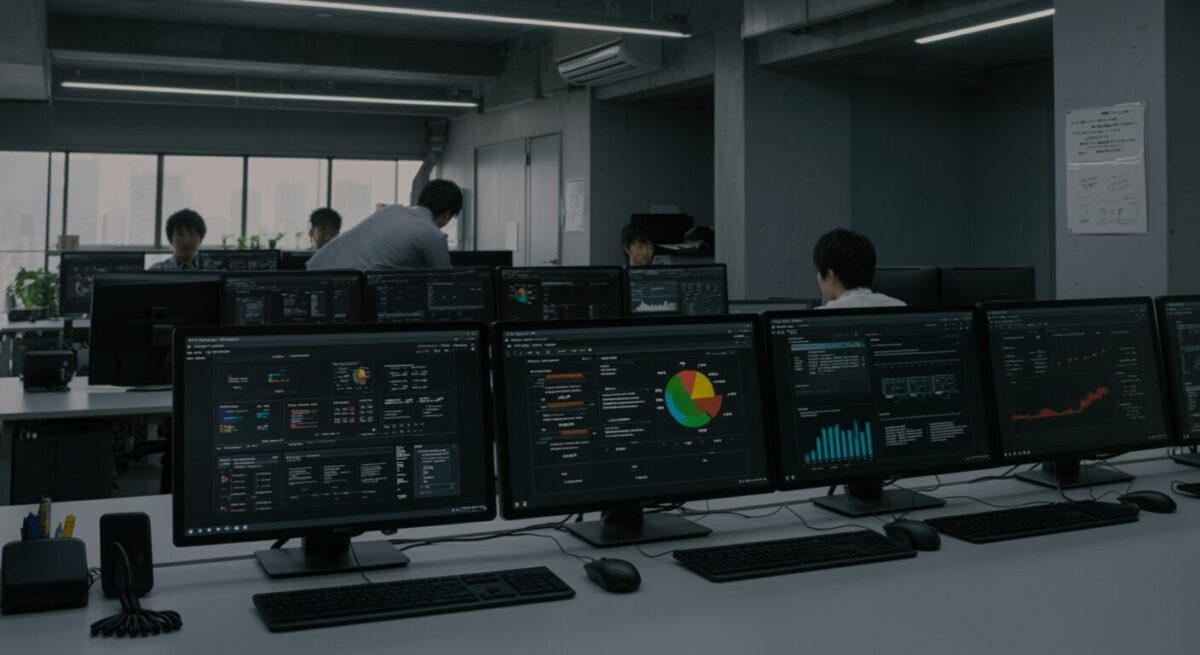 ai株式会社のAI業務代行サービスを提供するモダンなワークスペース