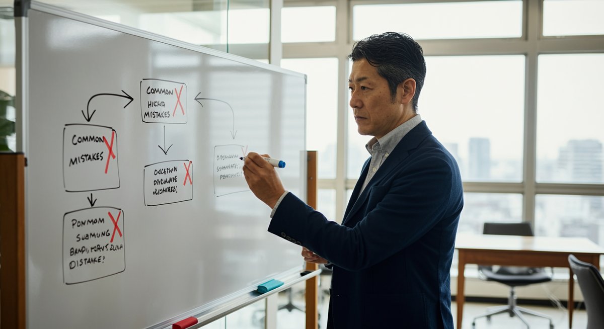AI導入の失敗パターンを分析する経営者