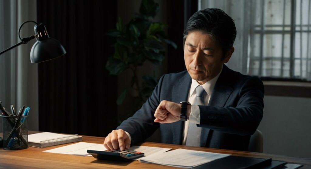 時間単価を意識する経営者のイメージ