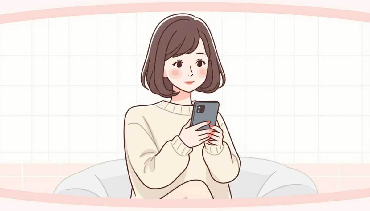 請求書を眺めて悩むミホさん