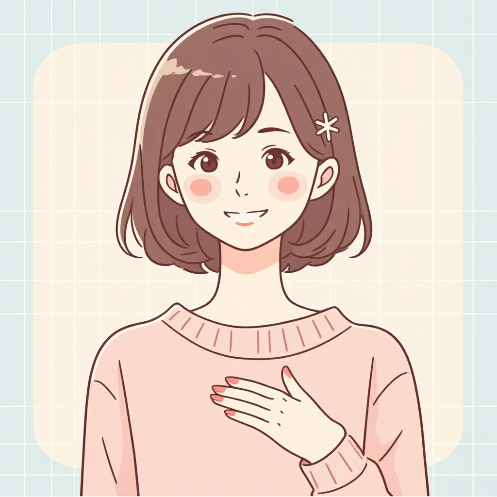 誇らしげなミホ