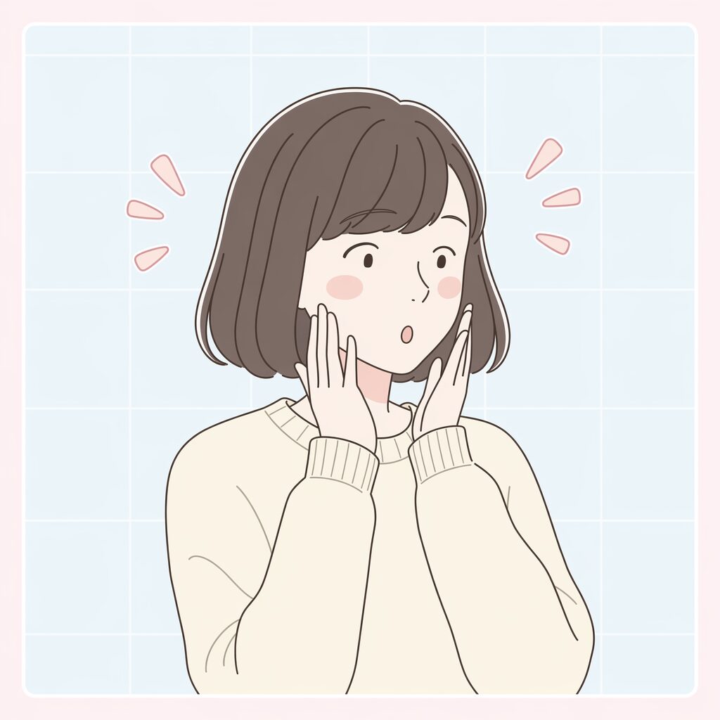 驚きの表情