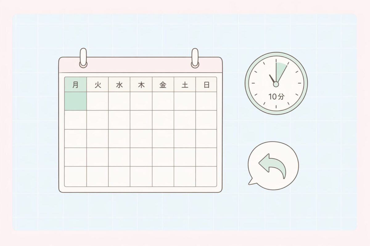 口コミ週次ルーティン