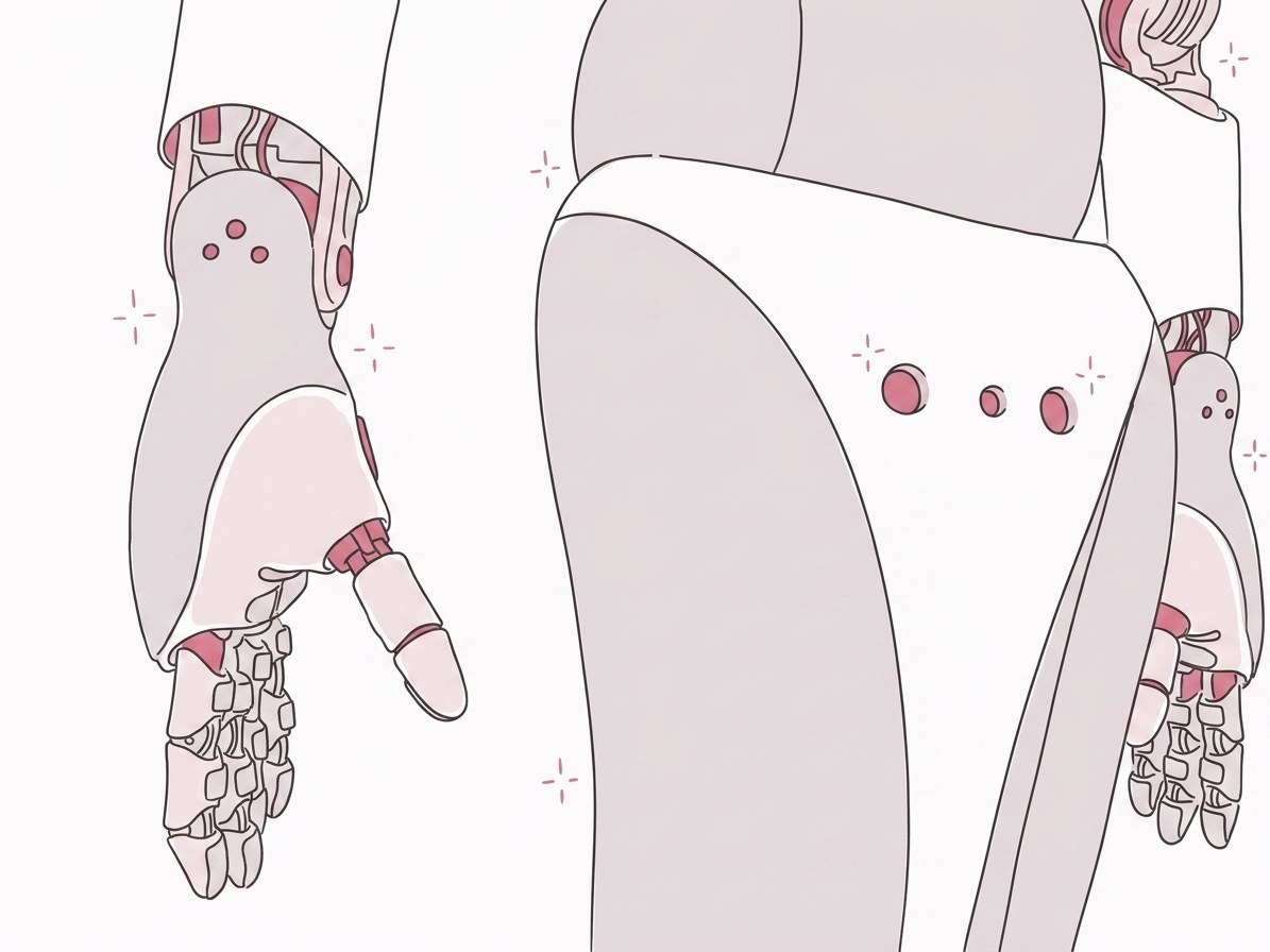 自律的に動くロボットのイメージ