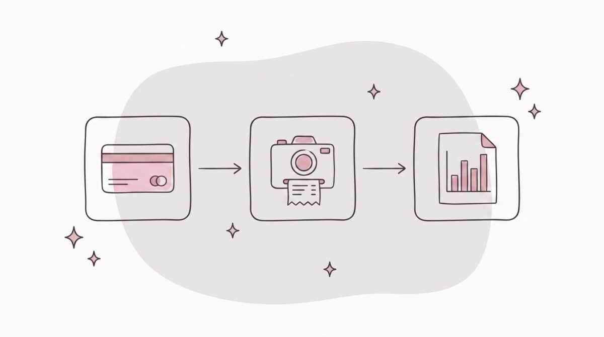経理内製化を3つのステップで進める手順のイラスト