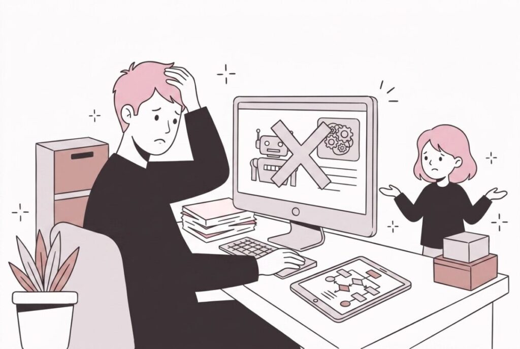 ai導入 失敗 中小企業|ai導入 中小企業 失敗 体制|ai導入 中小企業 失敗 対策|AI導入で失敗する中小企業の共