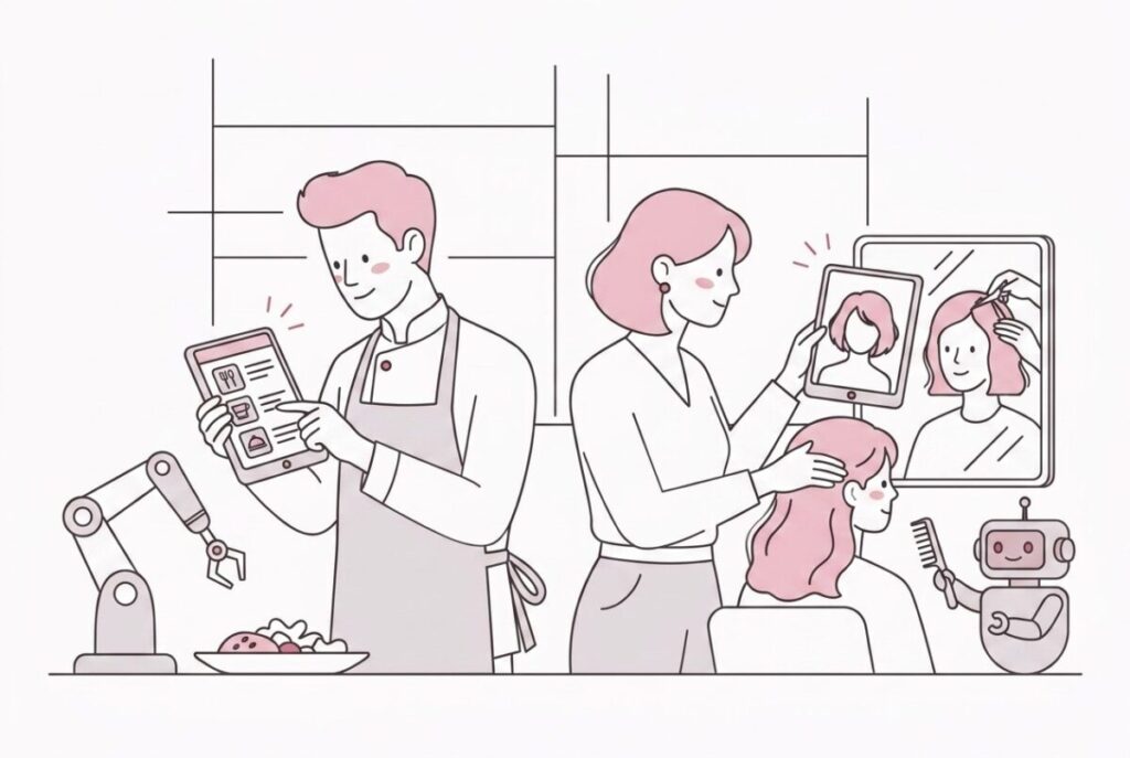 飲食店・美容室でも使えるAI活用アイデア10選|今日から実践できる具体例