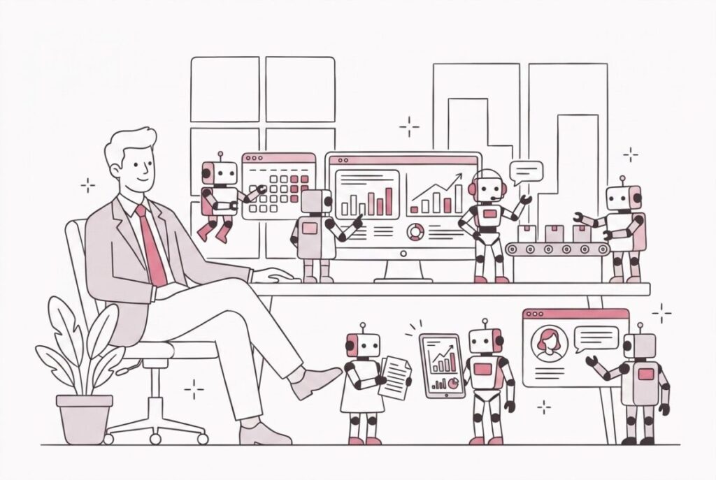 AIエージェント7人で会社を回す社長の1日|全自動経営の実録公開